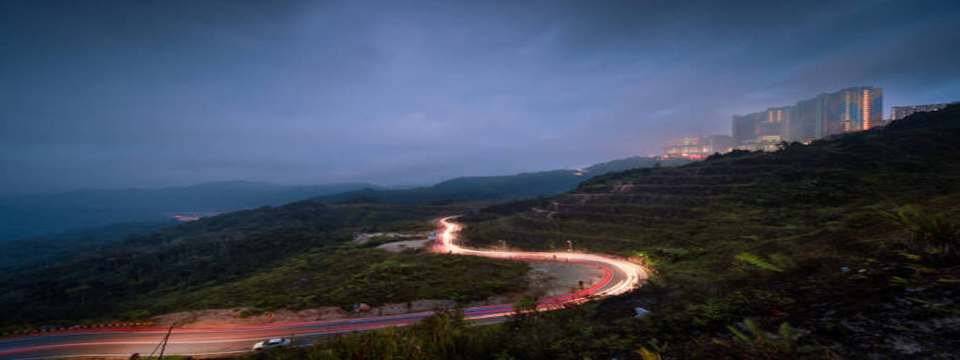Genting Highland Light trail Landscape